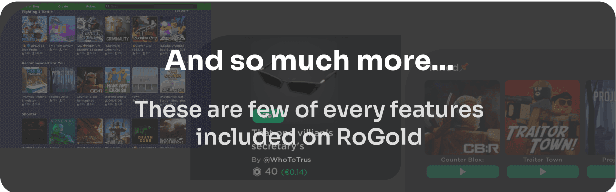 RoGold Ultimate - Roblox Enhancer : r/roblox