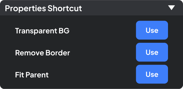 Properties Shortcut